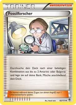 Karte Fossilforscher aus Fliegende Fäuste, Nummer 92/111