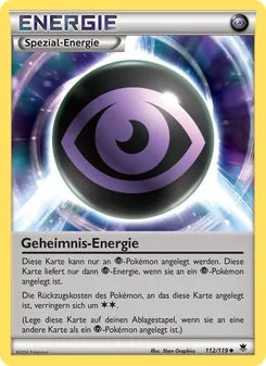 Karte GeheimnisEnergie aus Phantomkräfte, Nummer 112/119