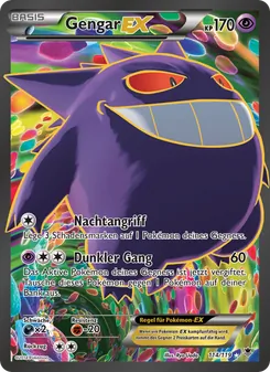 Karte Gengar EX aus Phantomkräfte, Nummer 114/119