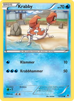 Karte Krabby aus Phantomkräfte, Nummer 13/119