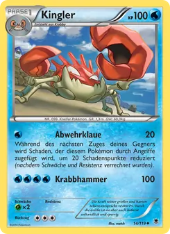 Karte Kingler aus Phantomkräfte, Nummer 14/119