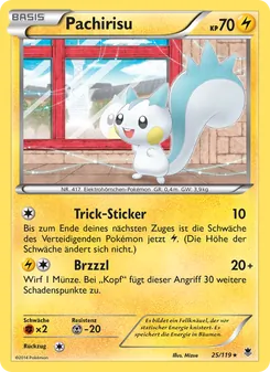 Karte Pachirisu aus Phantomkräfte, Nummer 25/119