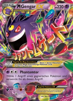 Karte M-Gengar EX aus Phantomkräfte, Nummer 35/119