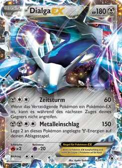 Karte Dialga EX aus Phantomkräfte, Nummer 62/119