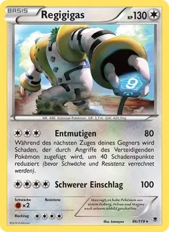 Karte Regigigas aus Phantomkräfte, Nummer 86/119