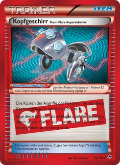 Karte Kopfgeschirr Team Flare-Superzubehör aus Phantomkräfte, Nummer 97/119