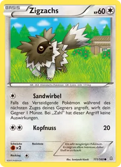 Karte Zigzachs aus Protoshock, Nummer 111/160