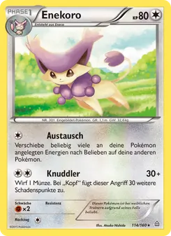 Karte Enekoro aus Protoshock, Nummer 114/160