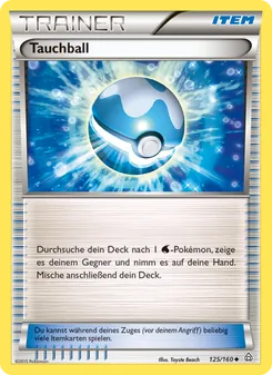 Karte Tauchball aus Protoshock, Nummer 125/160