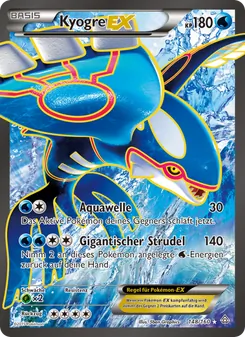 Karte Kyogre EX aus Protoshock, Nummer 148/160