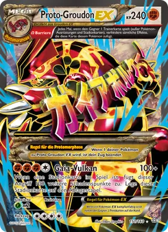 Karte Proto-Groudon EX aus Protoshock, Nummer 151/160