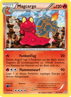 Karte Magcargo aus Protoshock, Nummer 23/160