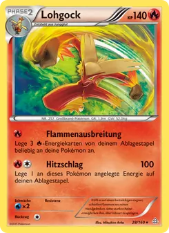 Karte Lohgock aus Protoshock, Nummer 28/160