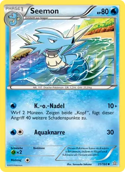 Karte Seemon aus Protoshock, Nummer 31/160
