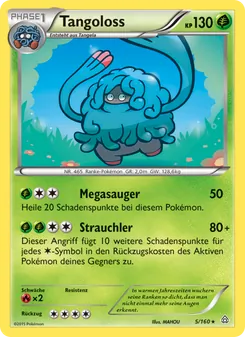 Karte Tangoloss aus Protoshock, Nummer 5/160