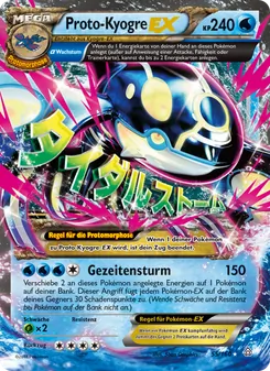 Karte ProtoKyogre EX aus Protoshock, Nummer 55/160