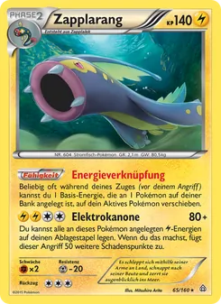 Karte Zapplarang aus Protoshock, Nummer 65/160