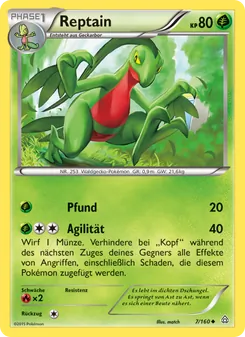 Karte Reptain aus Protoshock, Nummer 7/160