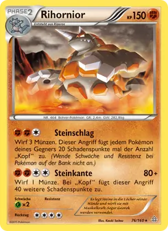 Karte Rihornior aus Protoshock, Nummer 76/160