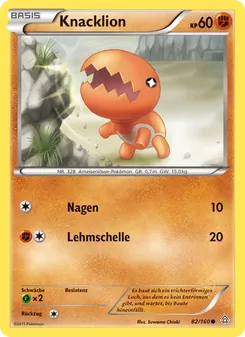 Karte Knacklion aus Protoshock, Nummer 82/160