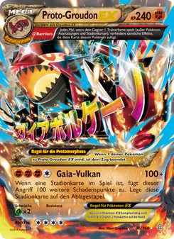 Karte Proto-Groudon EX aus Protoshock, Nummer 86/160