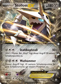 Karte Stolloss EX aus Protoshock, Nummer 93/160