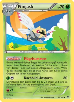 Karte Ninjask aus Drachenleuchten, Nummer 10/108