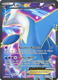 Karte Latios EX aus Drachenleuchten, Nummer 101/108