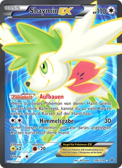Karte Shaymin EX aus Drachenleuchten, Nummer 106/108
