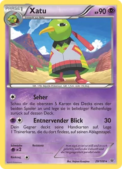 Karte Xatu aus Drachenleuchten, Nummer 29/108