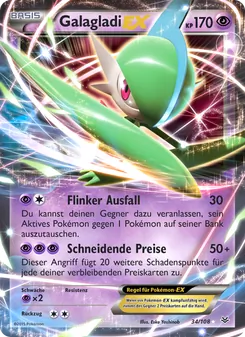 Karte Galagladi EX aus Drachenleuchten, Nummer 34/108