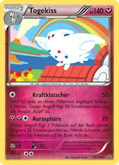 Karte Togekiss aus Drachenleuchten, Nummer 45/108