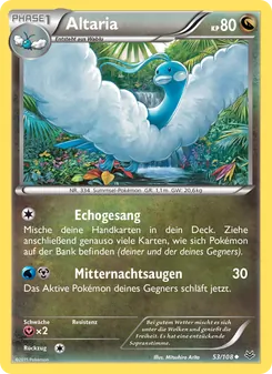 Karte Altaria aus Drachenleuchten, Nummer 53/108