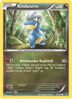 Karte Kindwurm aus Drachenleuchten, Nummer 54/108