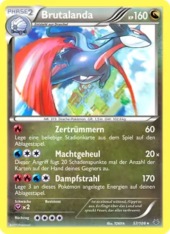 Karte Brutalanda aus Drachenleuchten, Nummer 57/108