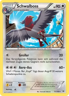 Karte Schwalboss aus Drachenleuchten, Nummer 71/108