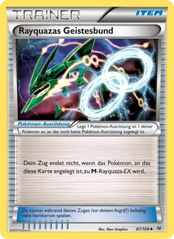 Karte Rayquazas Geistesbund aus Drachenleuchten, Nummer 87/108