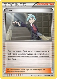 Karte Troy aus Drachenleuchten, Nummer 90/108