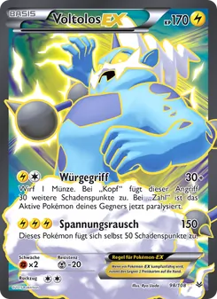 Karte Voltolos EX aus Drachenleuchten, Nummer 98/108