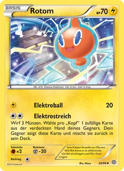 Karte Rotom aus Ewiger Anfang, Nummer 29/98