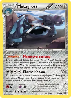 Karte Metagross aus Ewiger Anfang, Nummer 49/98