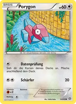 Karte Porygon aus Ewiger Anfang, Nummer 64/98