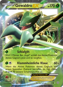 Karte Gewaldro EX aus Ewiger Anfang, Nummer 7/98