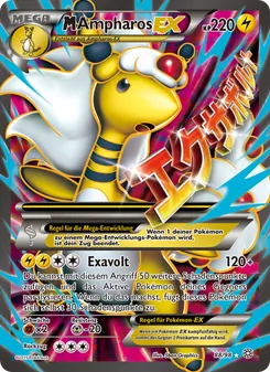 Karte M-Ampharos EX aus Ewiger Anfang, Nummer 88/98