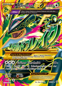 Karte M-Rayquaza EX aus Ewiger Anfang, Nummer 98/98