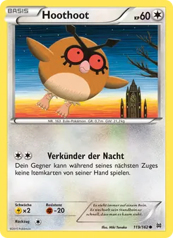 Karte Hoothoot aus TURBOstart, Nummer 119/162