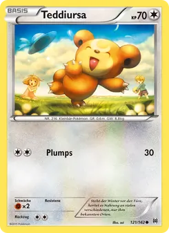 Karte Teddiursa aus TURBOstart, Nummer 121/162