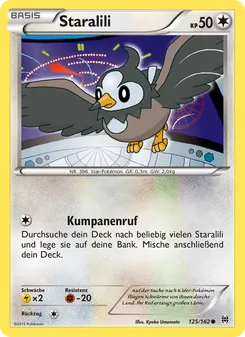 Karte Staralili aus TURBOstart, Nummer 125/162
