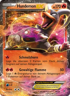 Karte Hundemon EX aus TURBOstart, Nummer 21/162
