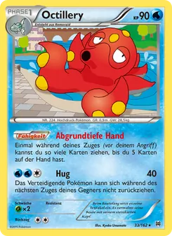 Karte Octillery aus TURBOstart, Nummer 33/162